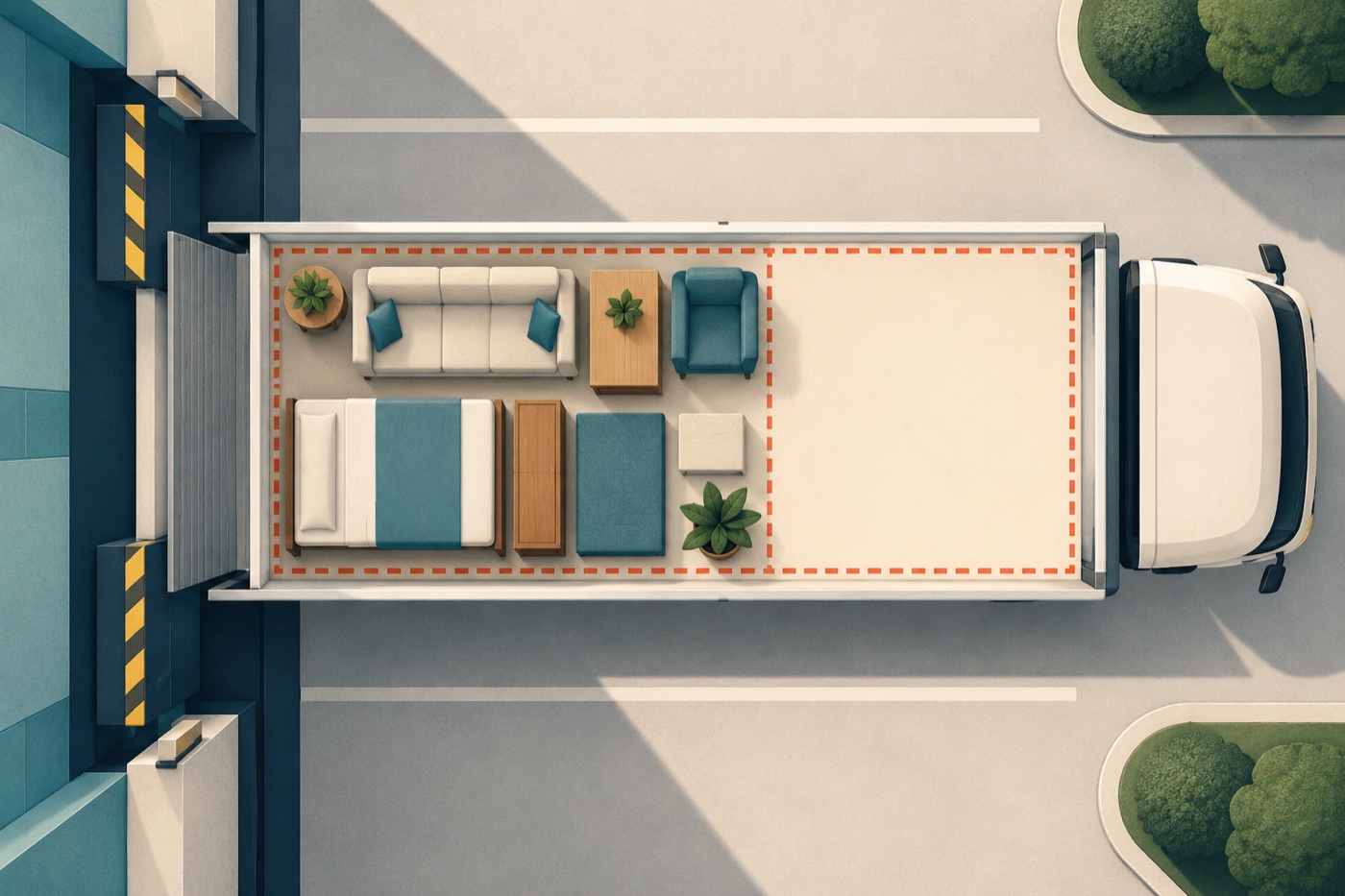 Second original illustration for When a Space Reservation Makes Sense for an Interstate Move