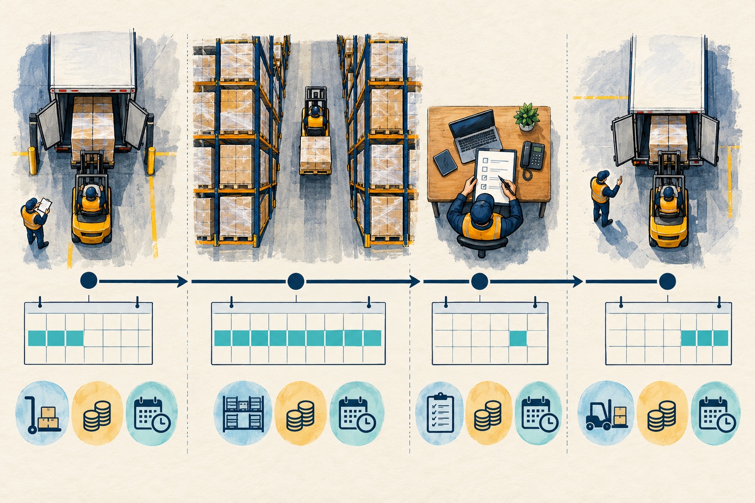 Second original illustration for How to Compare Temporary Storage-In-Transit Options in a Moving Quote