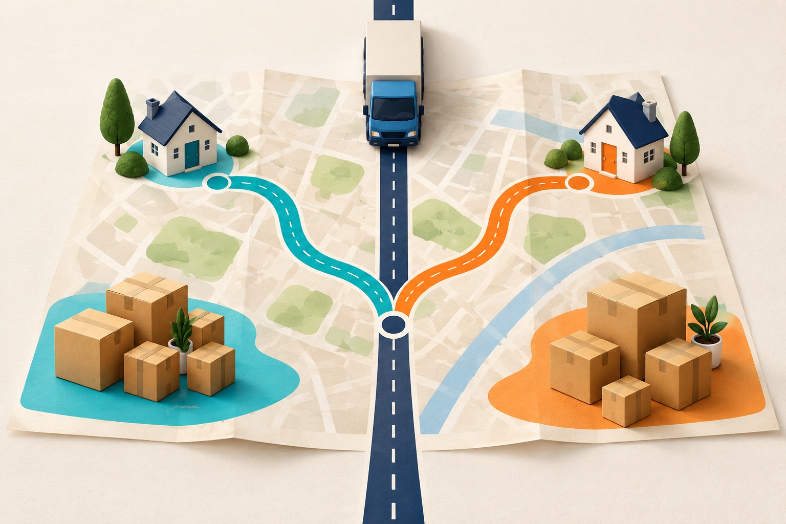 Second original illustration for How to Scope a Second Delivery Stop Before Accepting a Moving Quote