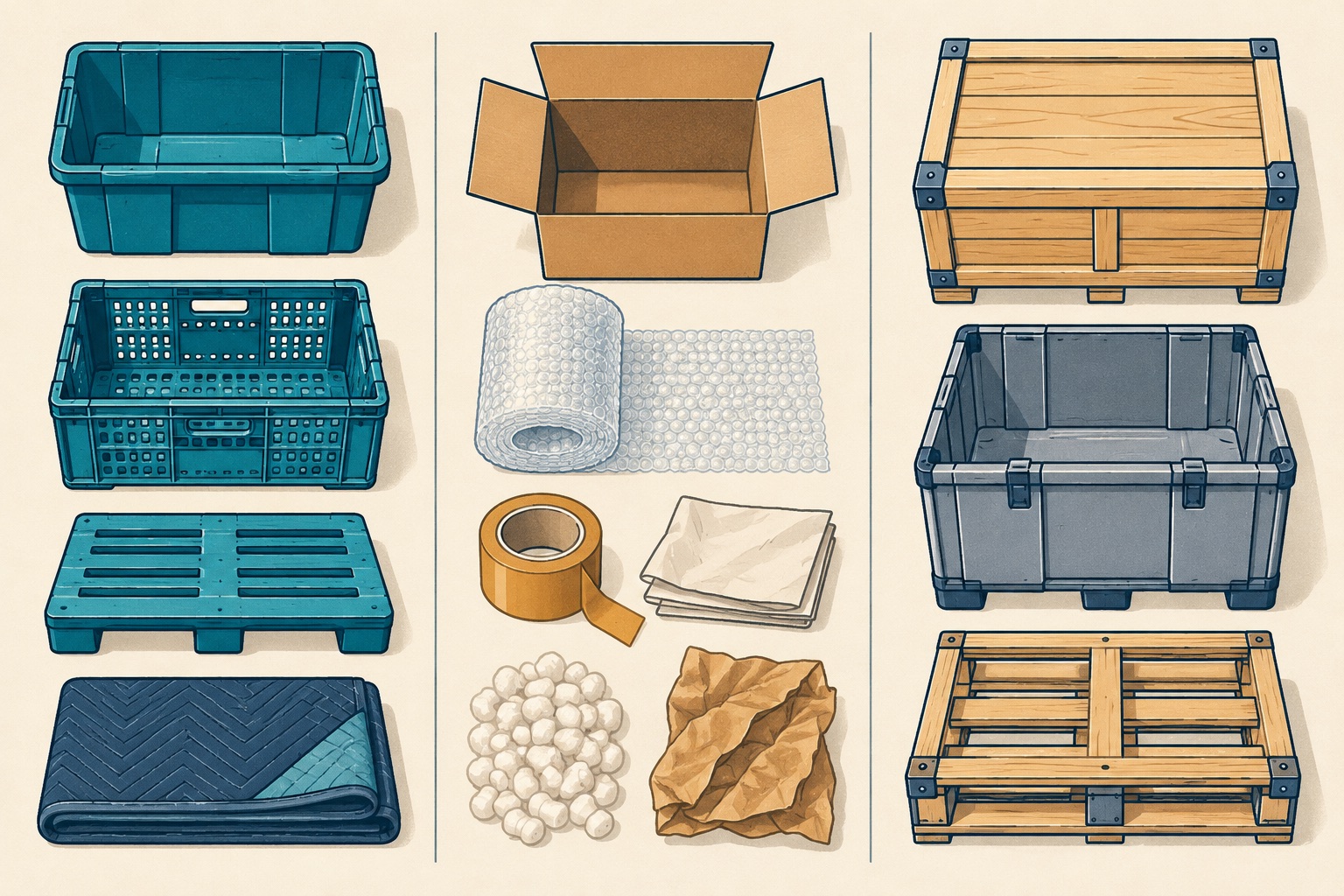 Second original illustration for How to Compare Movers' Materials Charges Without Buying a Supply Bundle