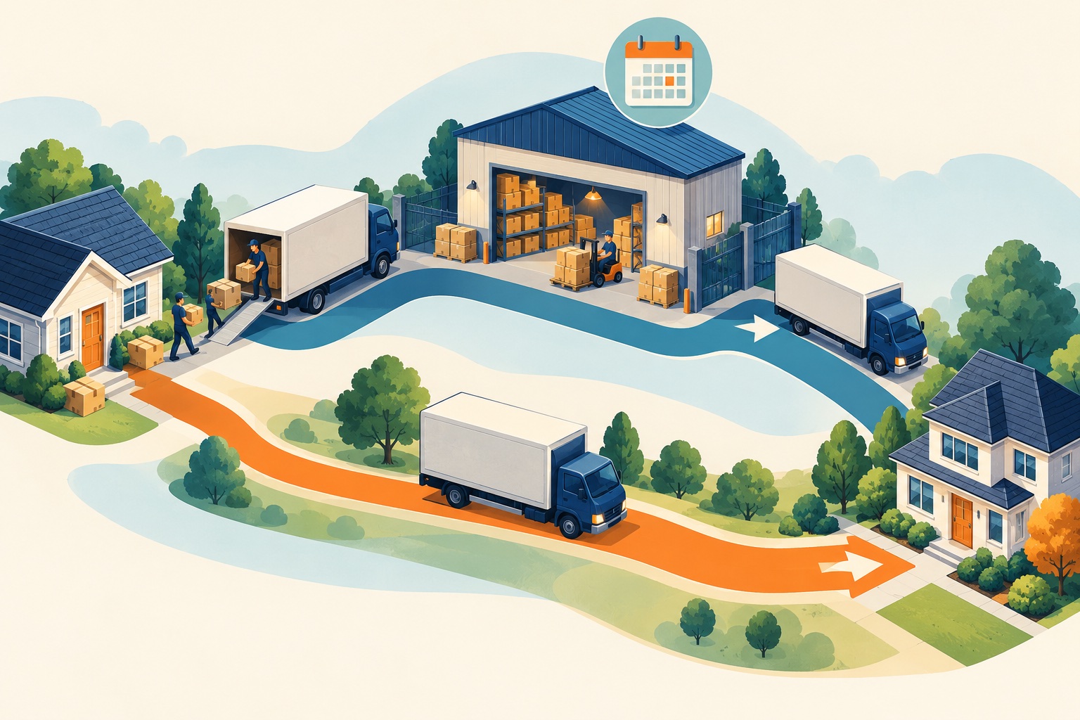 Second original illustration for Comparing Overnight Storage and Direct Delivery as Package Choices