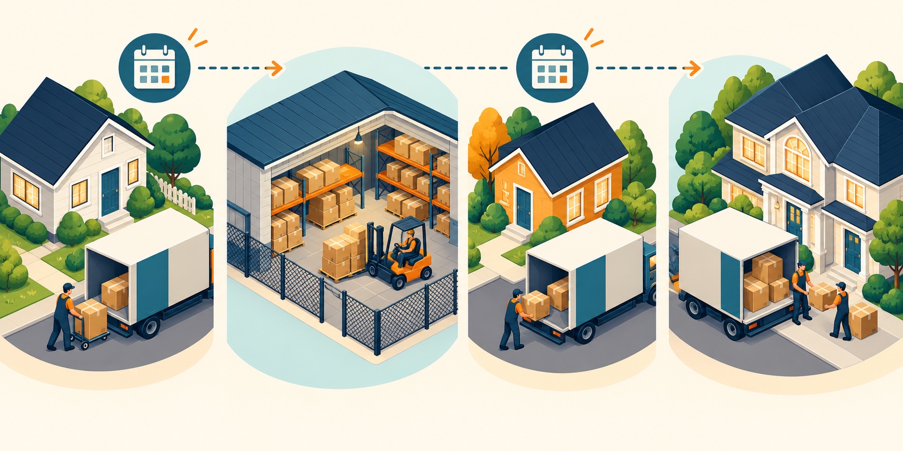 Second original illustration for How to Evaluate a Moving-Service Package for a Split Pickup Date