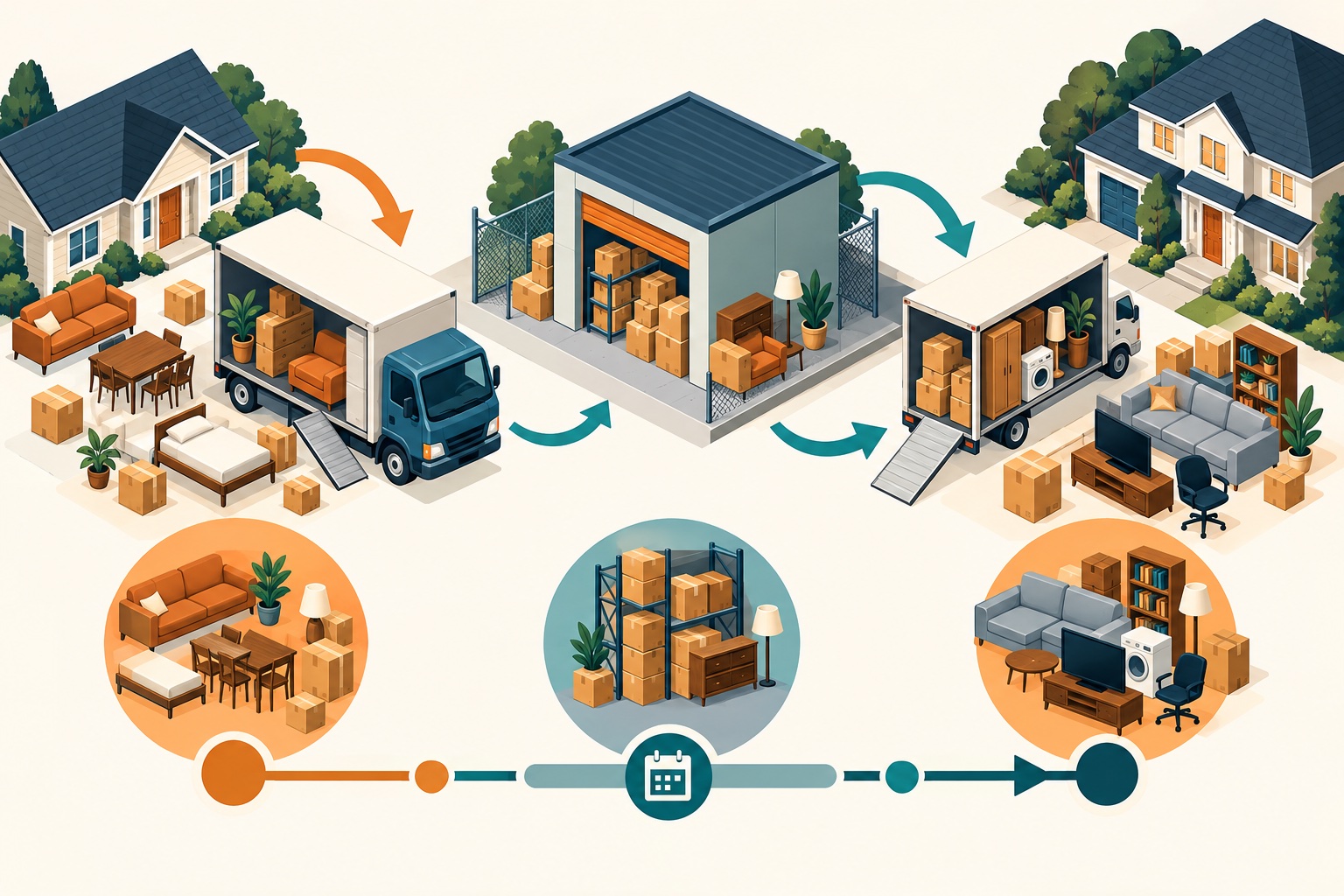 Second original illustration for How to Build a Moving-Service Package for a Two-Stage Move